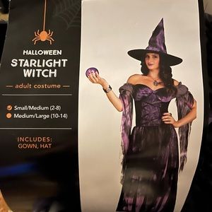 Starlight Witch Halloween Costume S 2 - 8 NWT